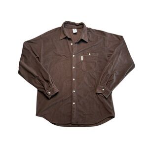 Columbia Men's Dark Brown Casual Button Down Shirt